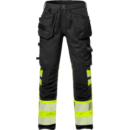 High vis rakentajan stretch housut lk 1 2706 PLU