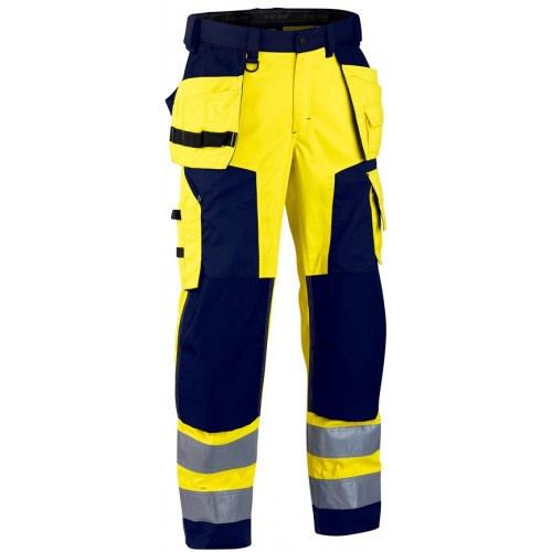 Highvis softshell riipputaskuhousut