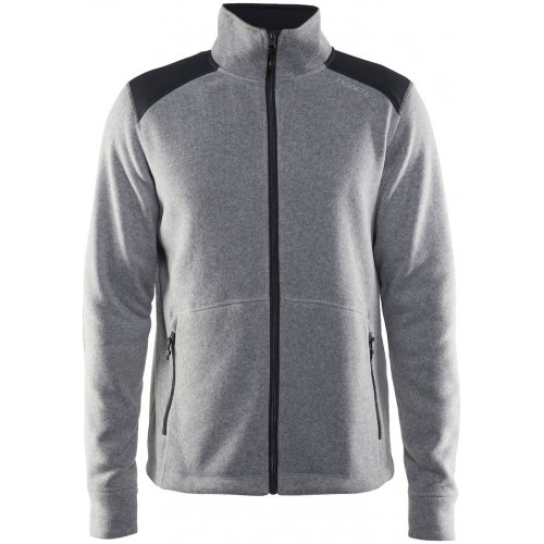 Noble zip jacket heavy knit fleece m